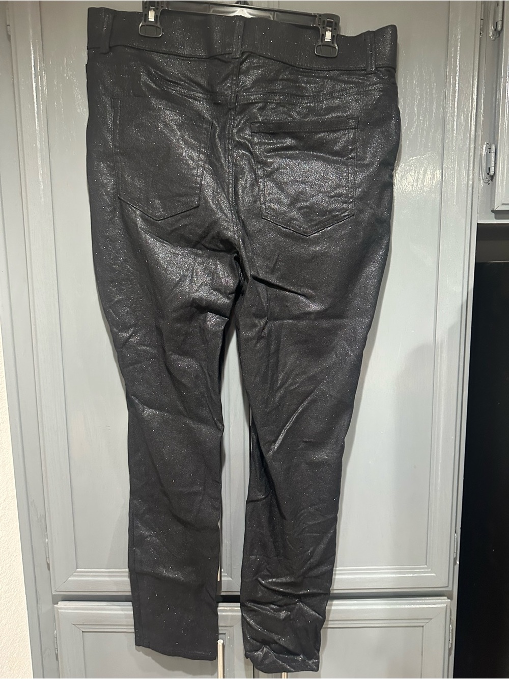 Lane Bryant Black Shimmery Skinny Pants 18